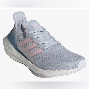 Adidas Women’s Ultraboost 21 Running Shoes Course a Pied Sneakers Blue MSRP $180
